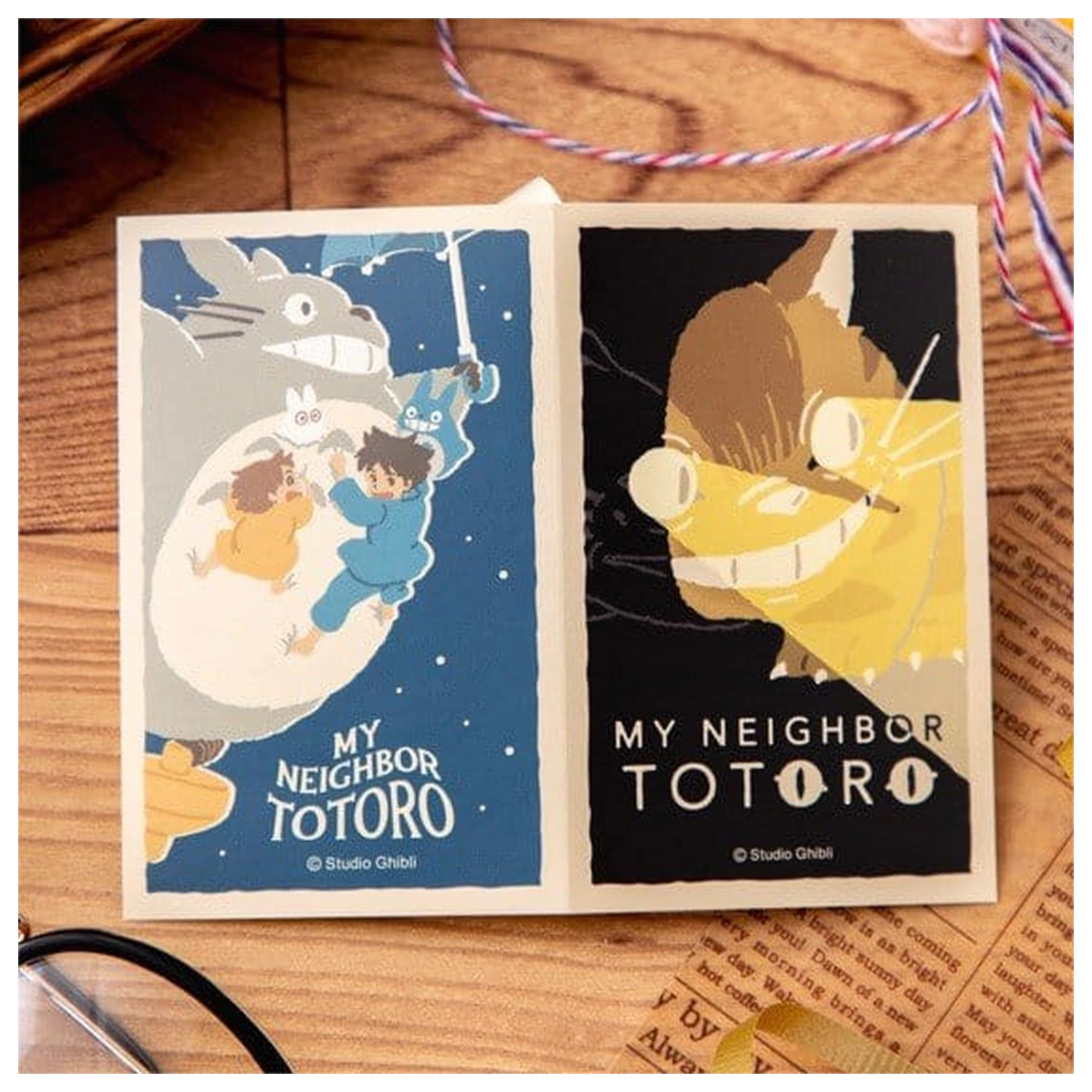 My Neighbor Totoro Catbus & Flying Totoro Retro matrica  termékfotó