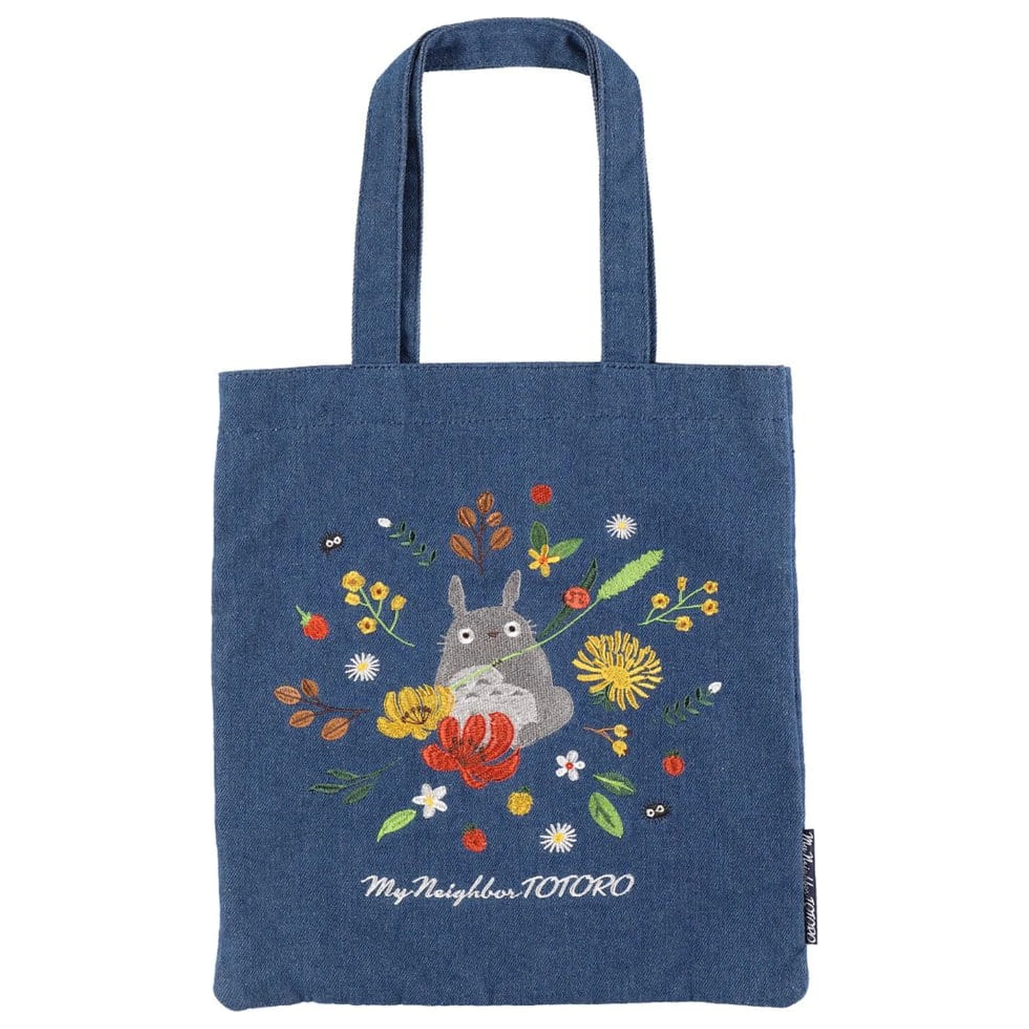 My Neighbor Totoro Denim Totoro & Flower Wreath bevásárlótáska  termékfotó