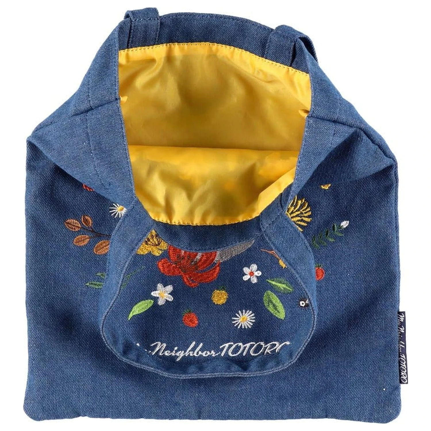 My Neighbor Totoro Denim Totoro & Flower Wreath bevásárlótáska  termékfotó