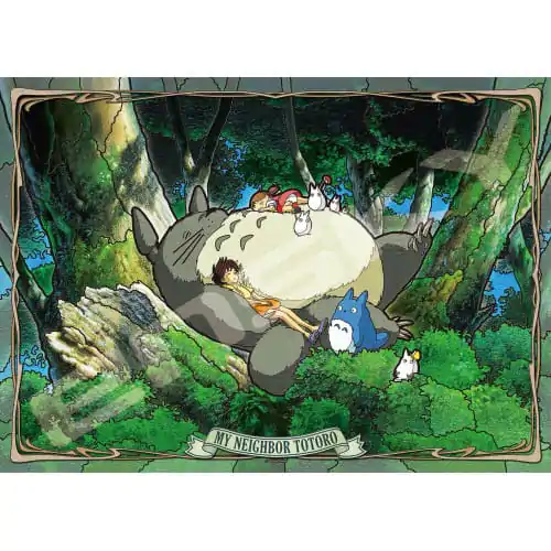 My Neighbor Totoro Stained Glass Napping with Totoro puzzle (500 darab) termékfotó