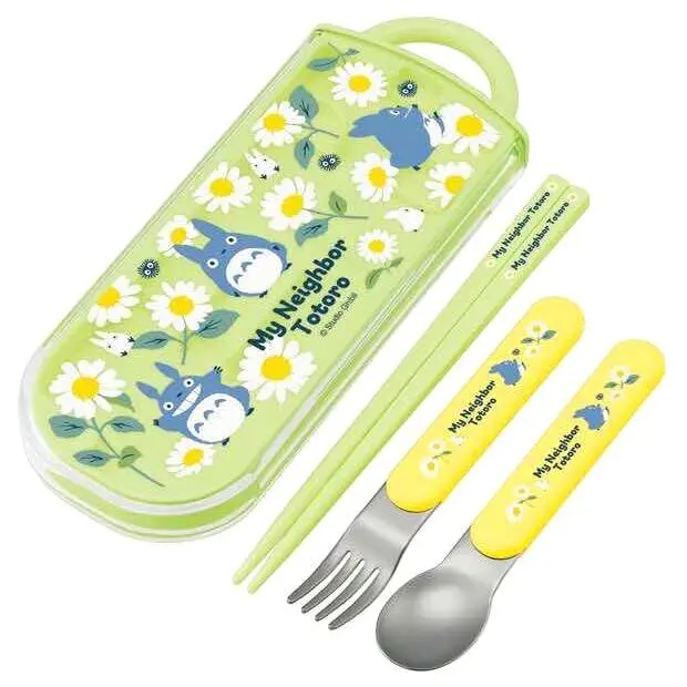 My Neighbour Totoro - Totoro Daisies evőpálcika + kanál + villa étkészlet csomag termékfotó