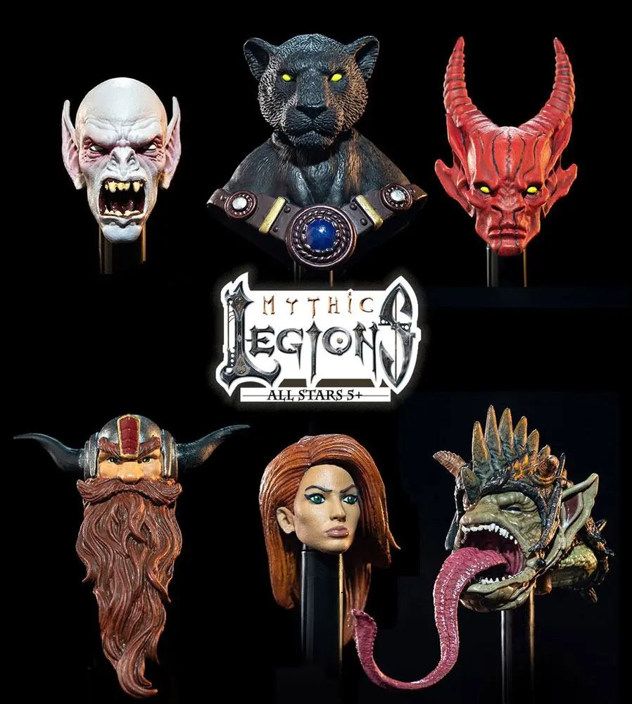 Mythic Legions: All Stars 5+ Heads Pack 1 kiegészítő csomag termékfotó
