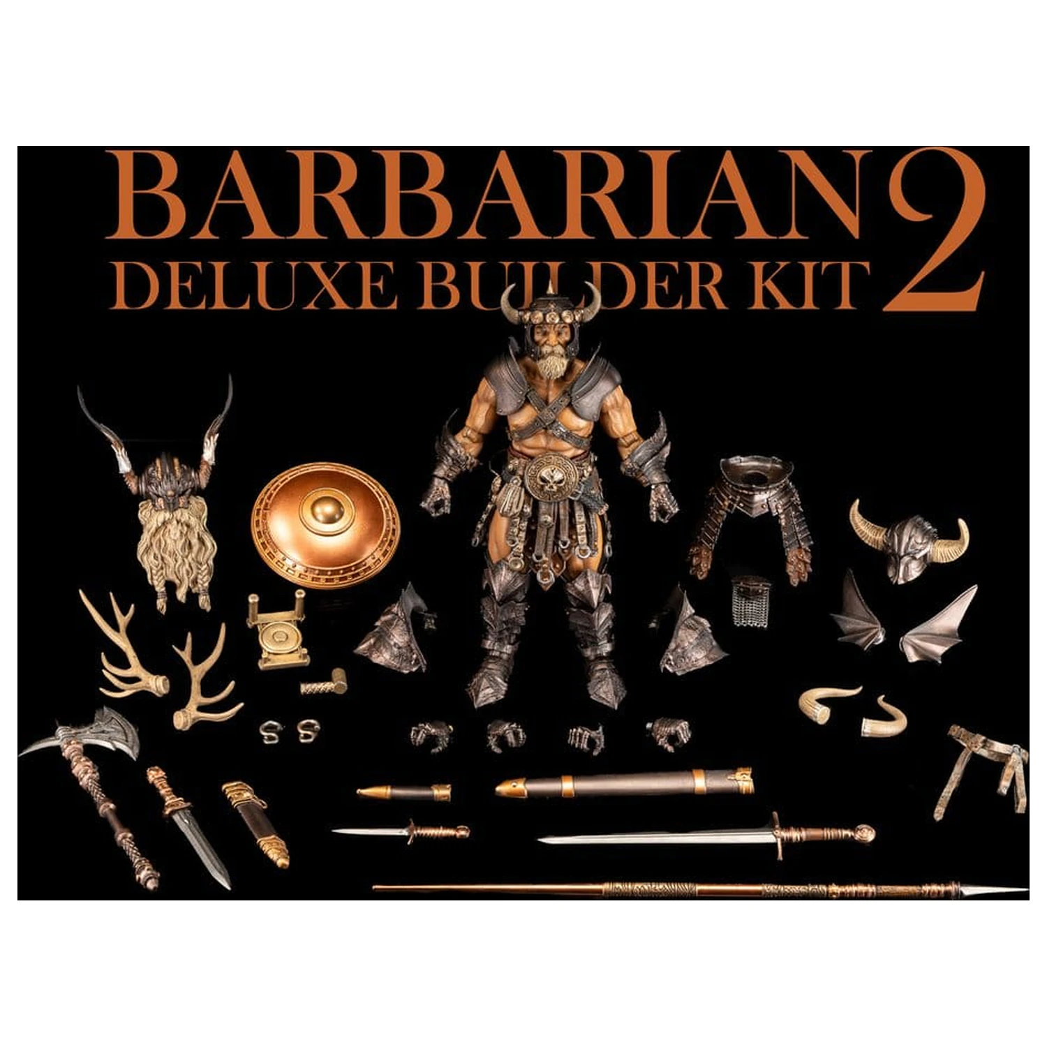 Mythic Legions: Reinforcement 3 Barbarian Builder Kit 2 Deluxe akciófigura kiegészítő csomag termékfotó