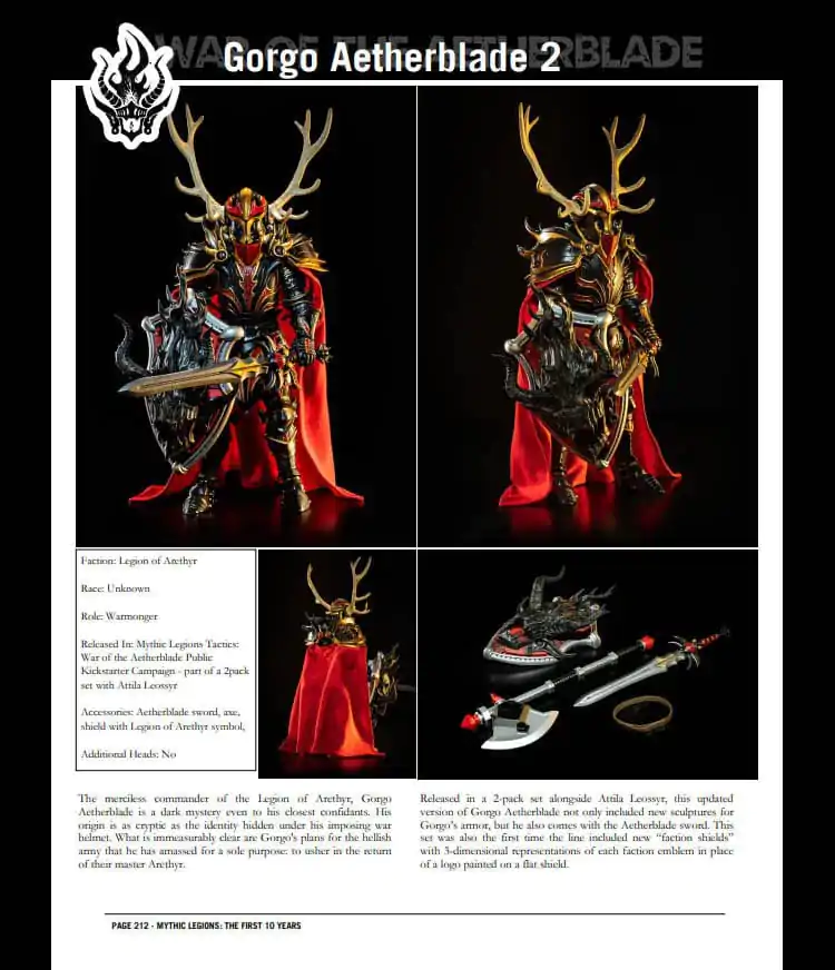 Mythic Legions: The First 10 Year Book Hardcover angol nyelvű termékfotó