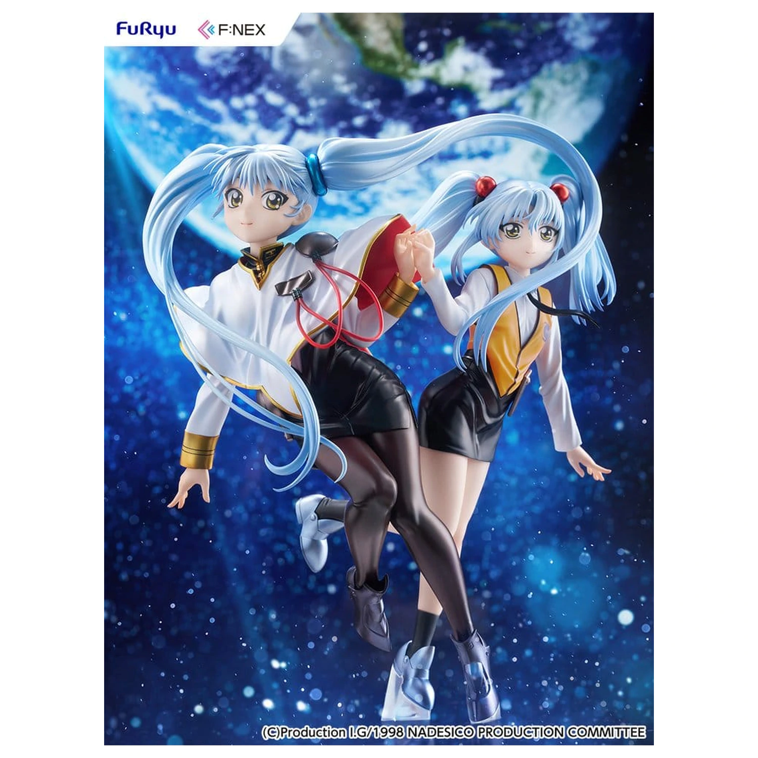 Nadesico the movie The prince of darkness 1/7 Ruri Hoshino double ruriruri Ver. PVC figura 22 cm termékfotó