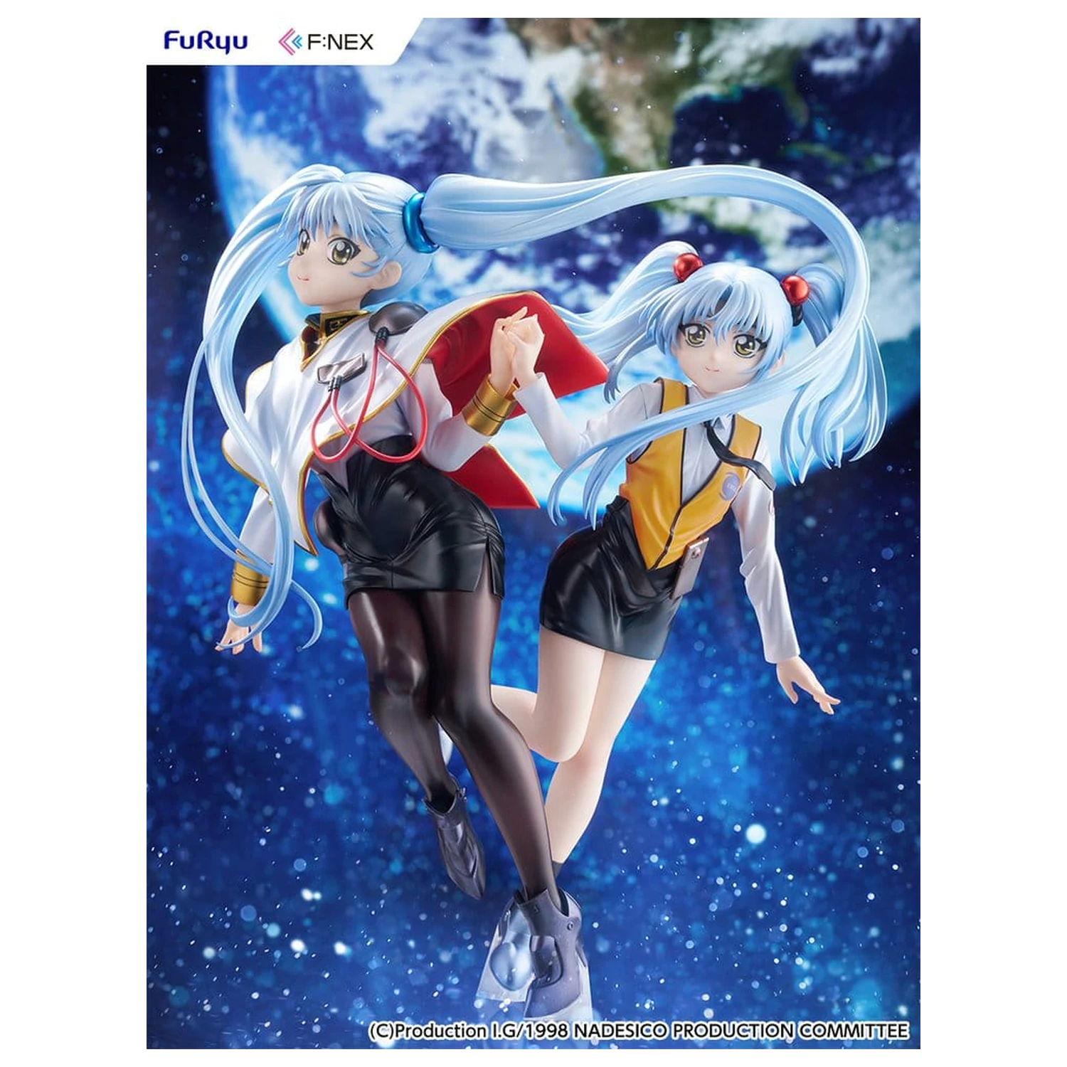 Nadesico the movie The prince of darkness 1/7 Ruri Hoshino double ruriruri Ver. PVC figura 22 cm termékfotó