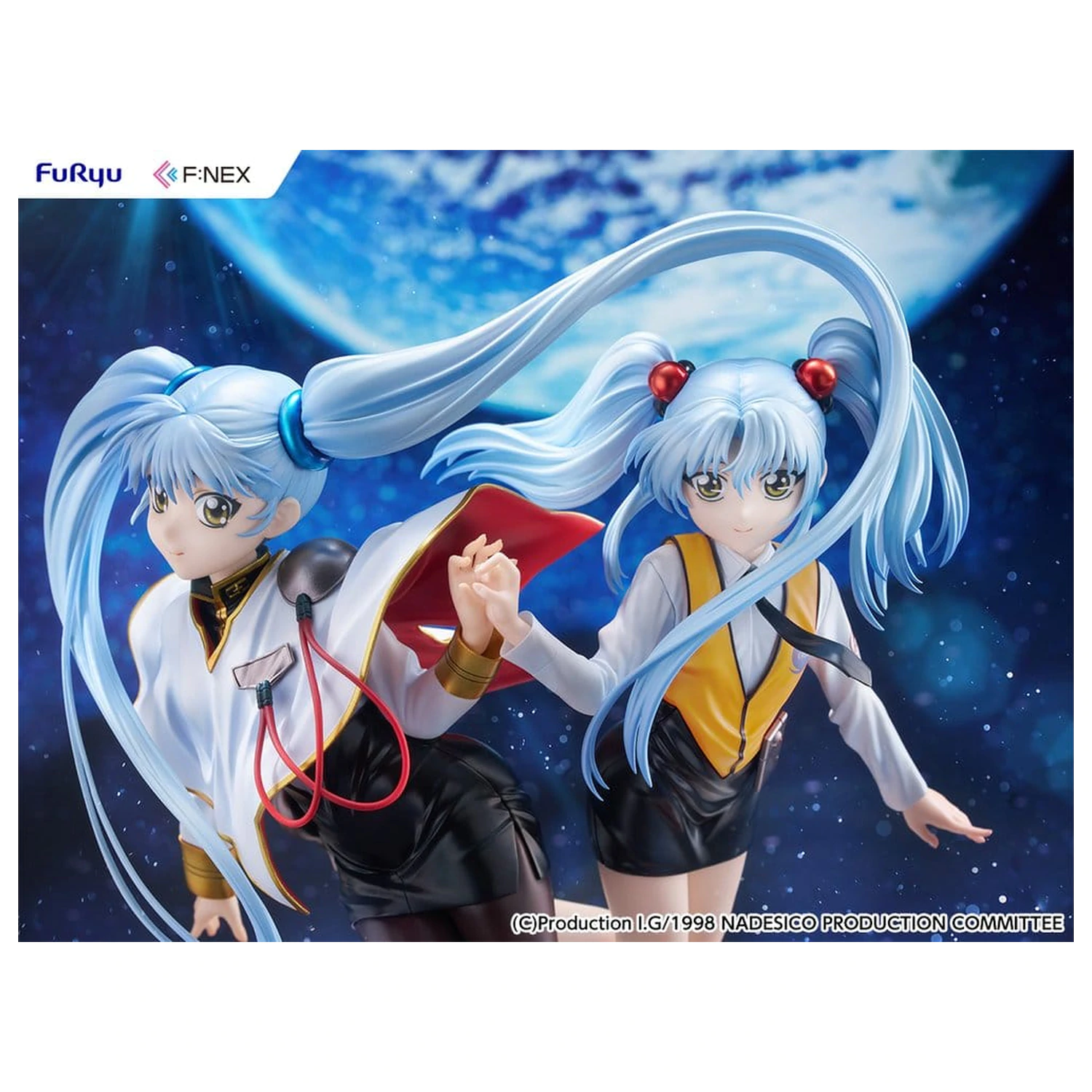Nadesico the movie The prince of darkness 1/7 Ruri Hoshino double ruriruri Ver. PVC figura 22 cm termékfotó