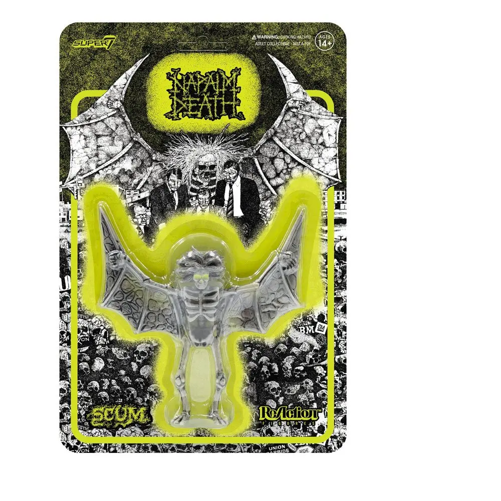 Napalm Death ReAction Scum Demon (Lime Green) akciófigura 10 cm termékfotó