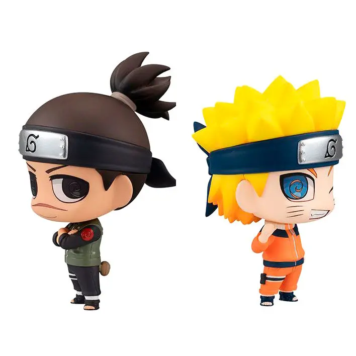 Naruto Chimimega Buddy Series Umino Iruka &amp; Uzumaki 2db-os figura csomag 7cm termékfotó
