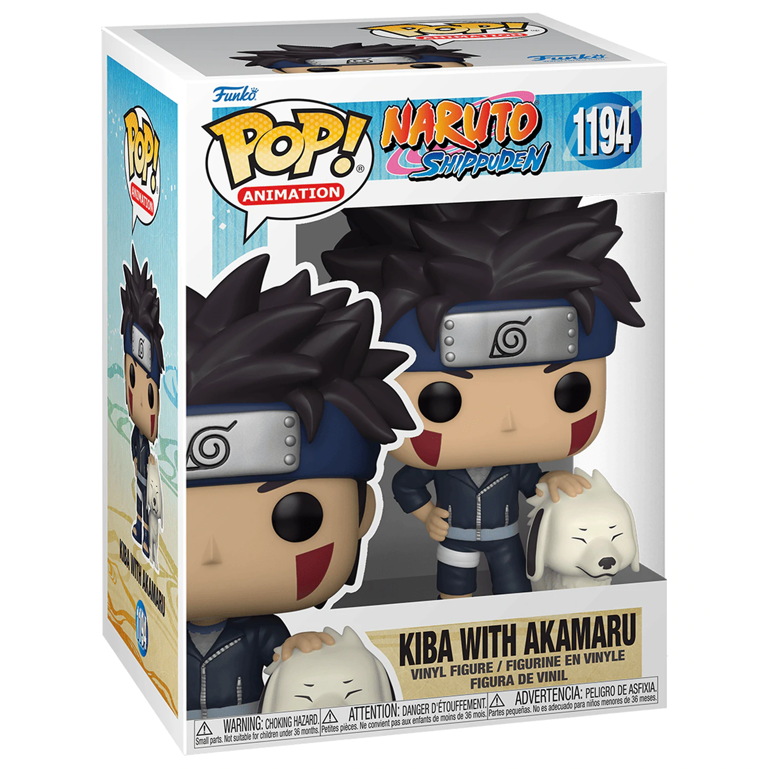 Naruto Funko POP! Animation Vinyl figura Kiba w/Akamaru 9 cm termékfotó
