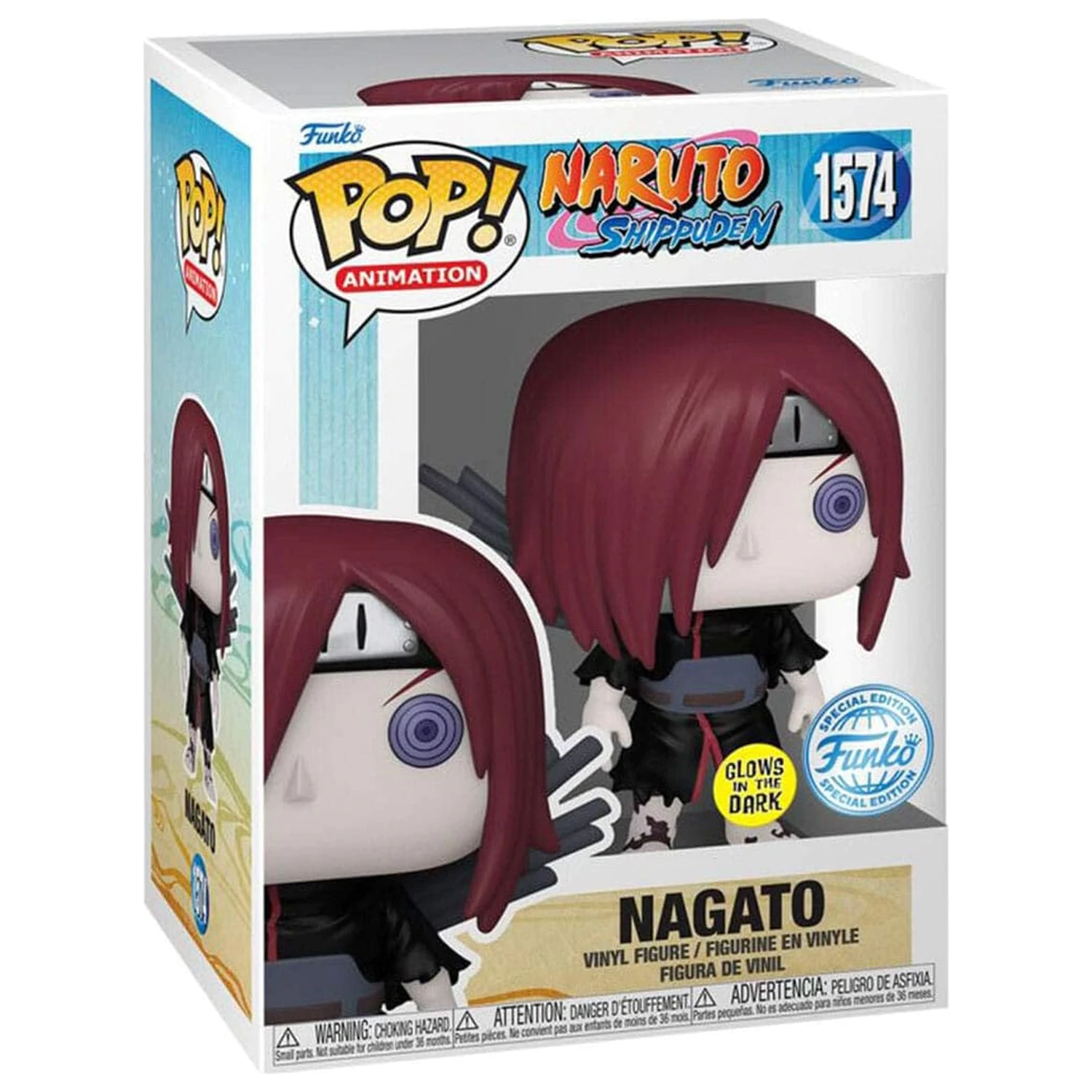 Naruto Funko POP Animation Vinyl figura Nagato Glow in the Dark Exkluzív 9 cm termékfotó