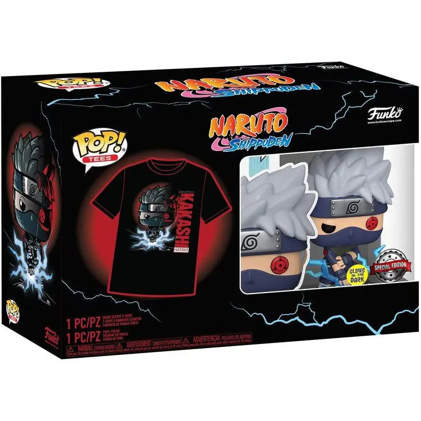 Naruto Funko POP figura és póló csomag Kakashi termékfotó