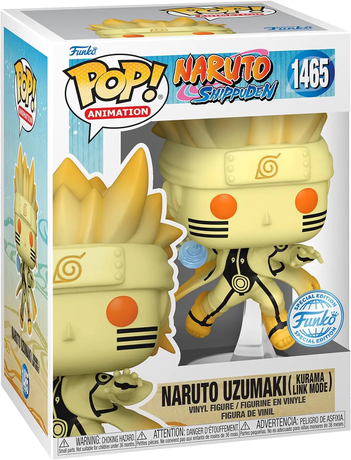 Naruto Funko POP Figure Naruto Kurama Link Mode 9 cm termékfotó