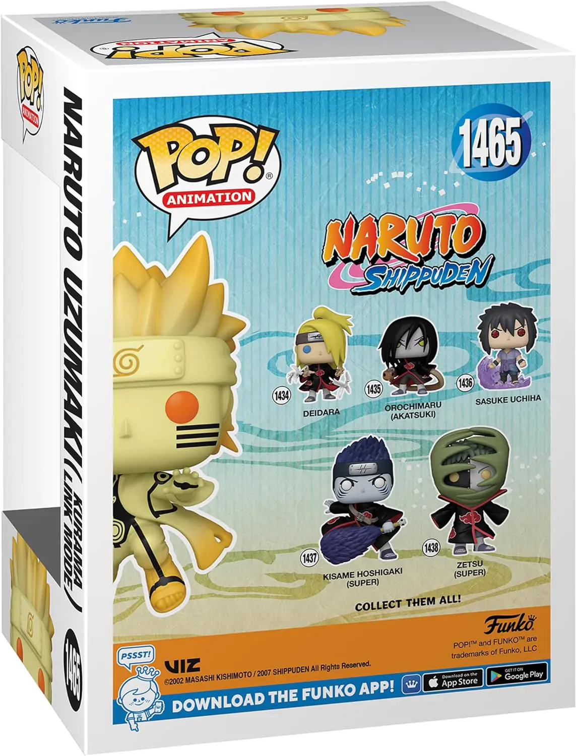 Naruto Funko POP Figure Naruto Kurama Link Mode 9 cm termékfotó