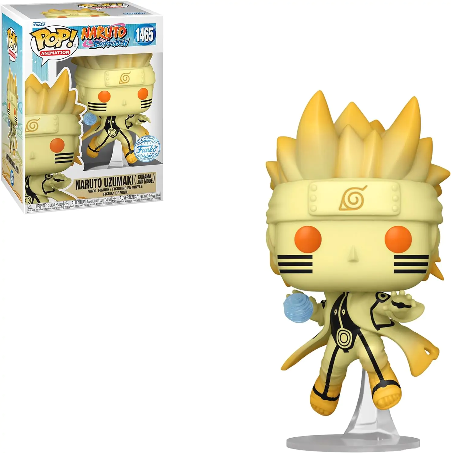 Naruto Funko POP Figure Naruto Kurama Link Mode 9 cm termékfotó