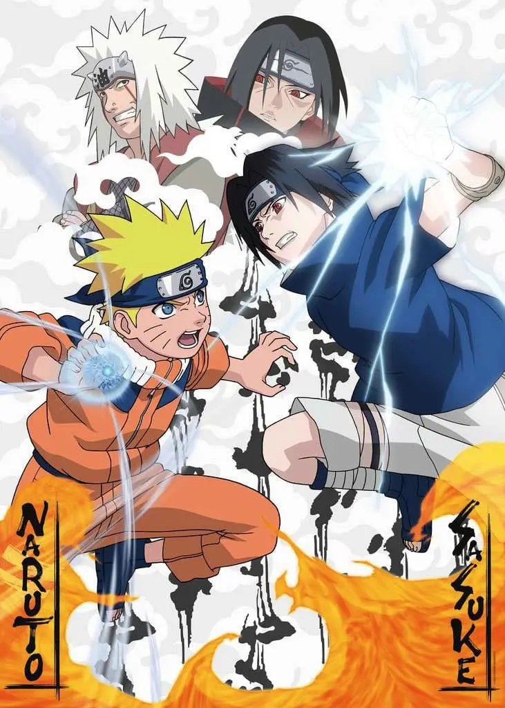 Naruto Jigsaw Puzzle Naruto vs. Sasuke (1000 pieces) termékfotó