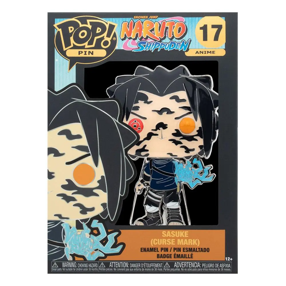 Naruto POP! Enamel Pin Sasuke Curse kitűző 10 cm termékfotó