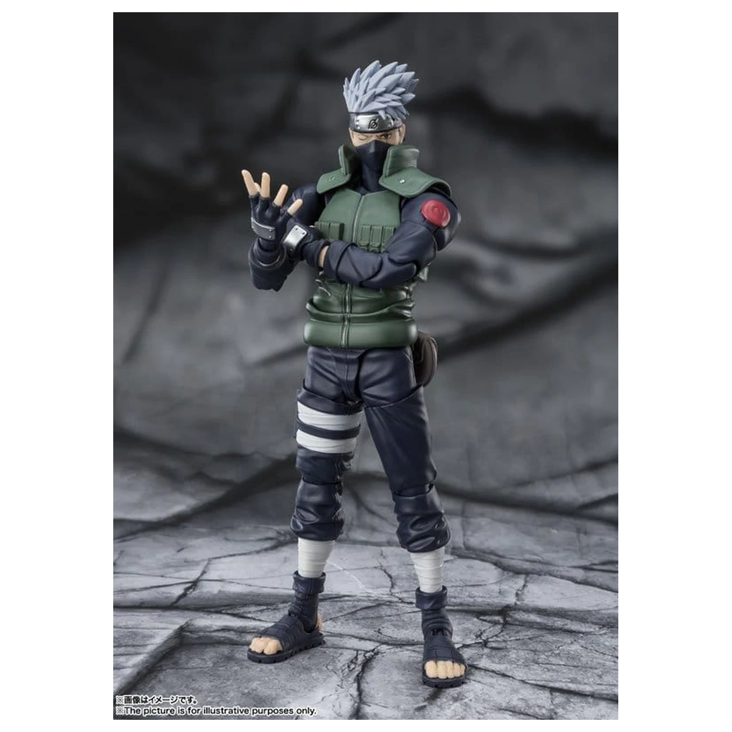 Naruto S.H.Figuarts akciófigura Kakashi Hatake -The famed Sharingan Hero- 16 cm termékfotó