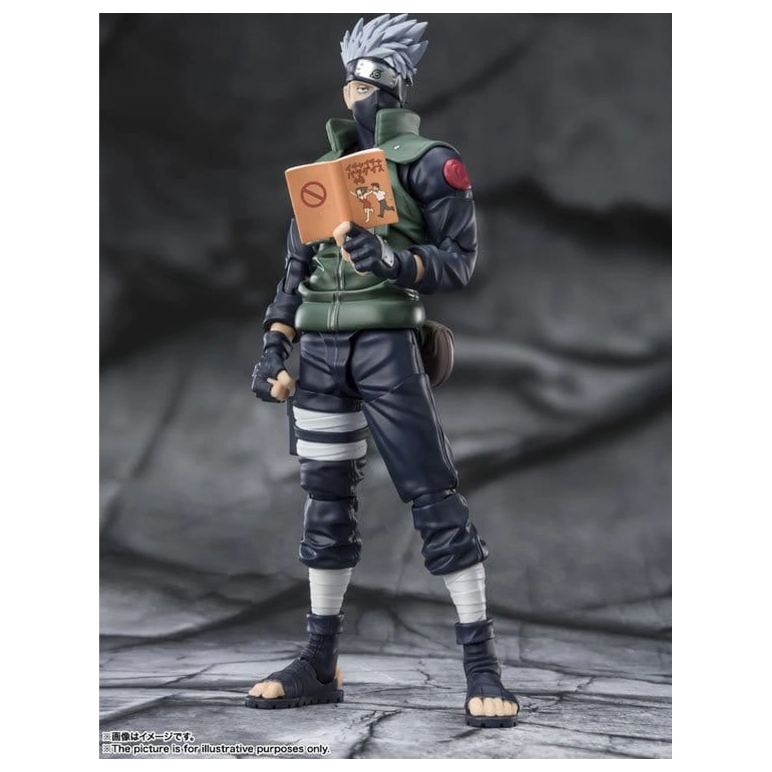 Naruto S.H.Figuarts akciófigura Kakashi Hatake -The famed Sharingan Hero- 16 cm termékfotó
