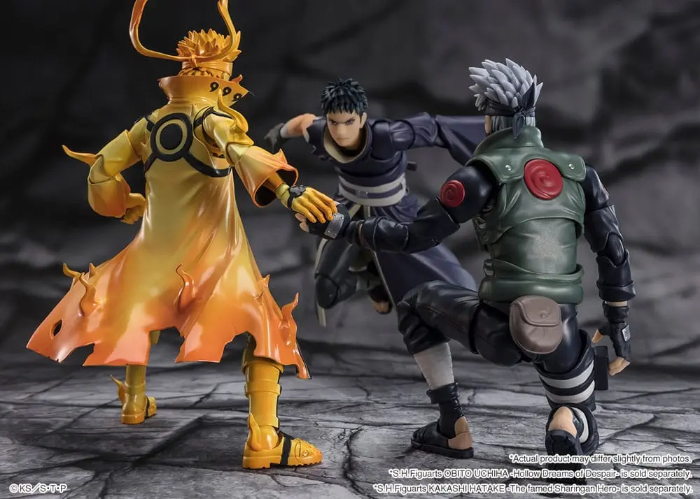 Naruto S.H. Figuarts Naruto Uzumaki (Kurama Link Mode) - Courageous Strength That Binds - akciófigura 15 cm termékfotó