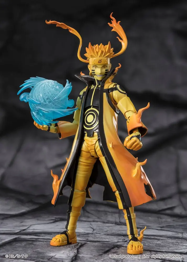 Naruto S.H. Figuarts Naruto Uzumaki (Kurama Link Mode) - Courageous Strength That Binds - akciófigura 15 cm termékfotó