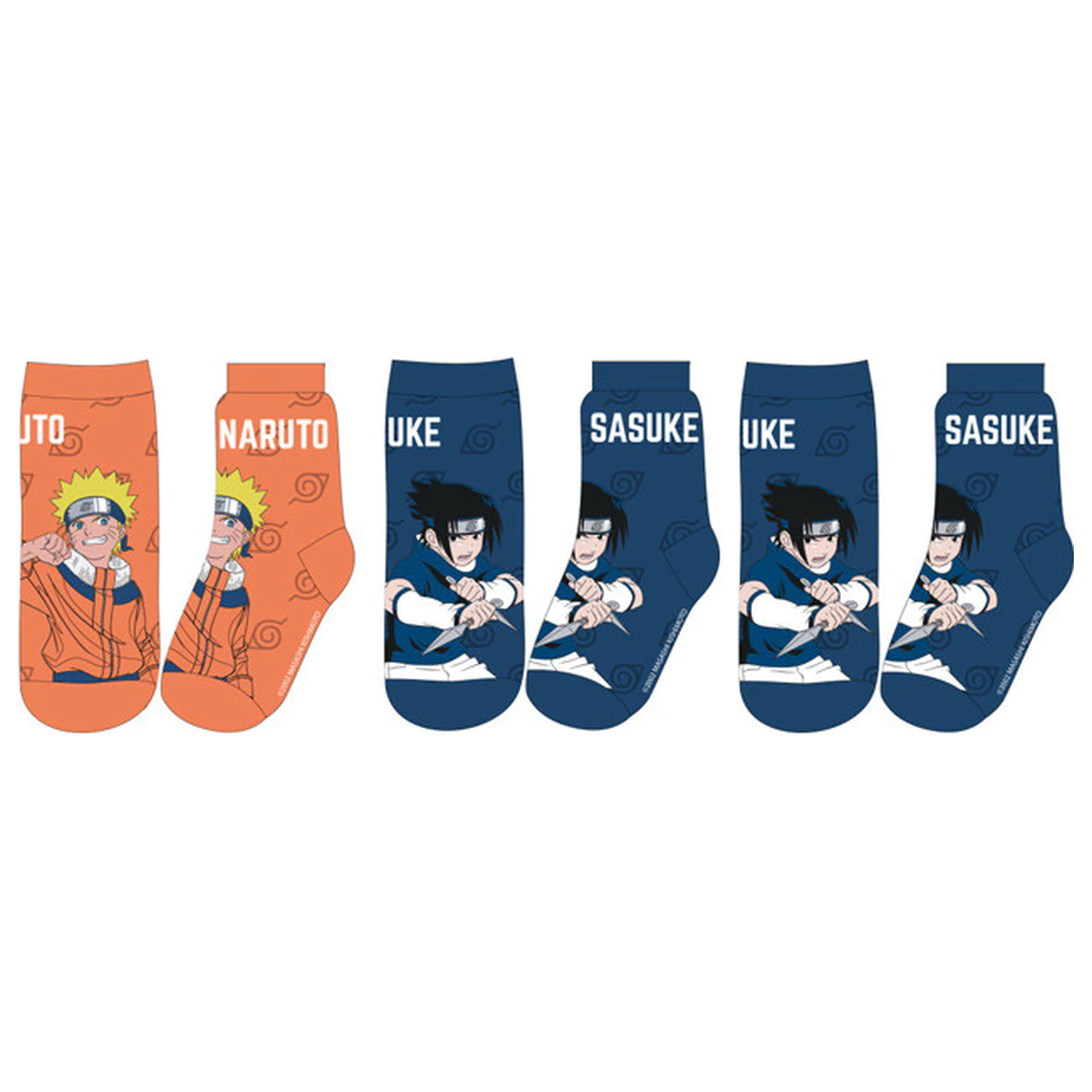 Naruto Sasuke gyerek zokni 23/26 termékfotó