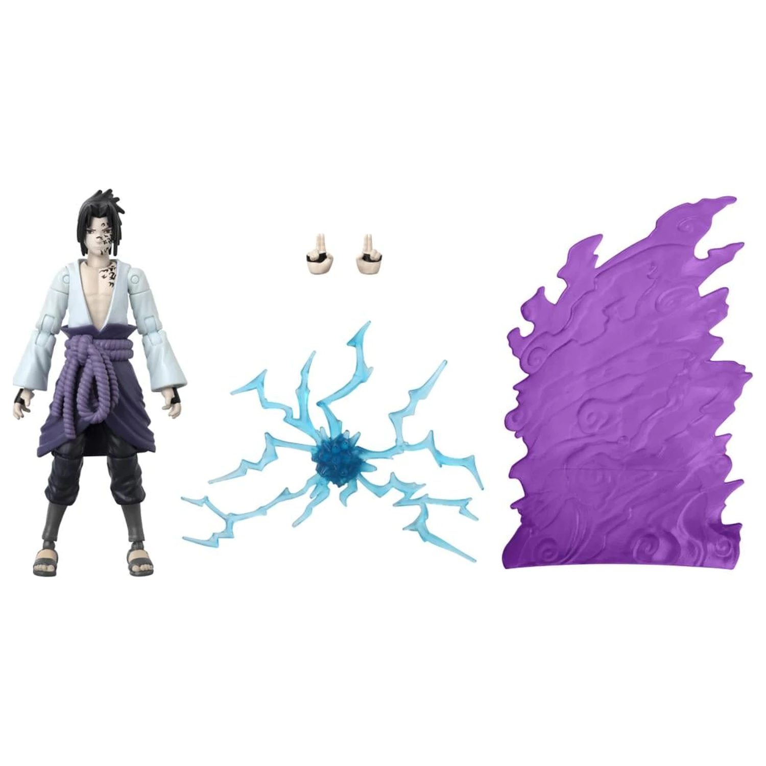 NARUTO Sasuke with transf. effect Anime Heroes Beyond figura 17cm termékfotó