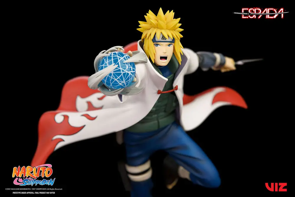 Naruto Shippuden 1/8 Minato Namikaze Vs Nine Tailed Fox PVC szobor figura 41 cm termékfotó