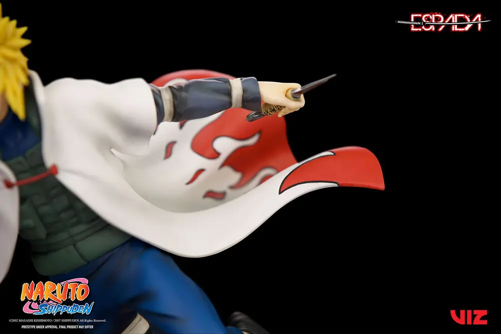 Naruto Shippuden 1/8 Minato Namikaze Vs Nine Tailed Fox PVC szobor figura 41 cm termékfotó