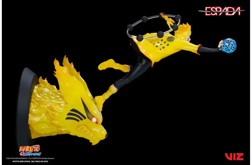 Naruto Shippuden 1/8 Naruto Uzumaki & Kurama PVC szobor figura 28 cm termékfotó