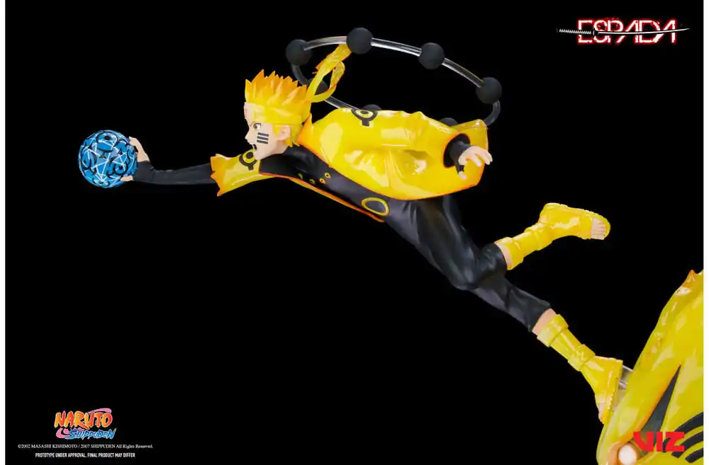 Naruto Shippuden 1/8 Naruto Uzumaki & Kurama PVC szobor figura 28 cm termékfotó