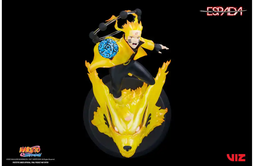 Naruto Shippuden 1/8 Naruto Uzumaki & Kurama PVC szobor figura 28 cm termékfotó