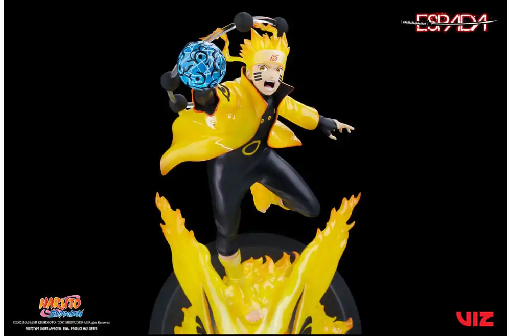 Naruto Shippuden 1/8 Naruto Uzumaki & Kurama PVC szobor figura 28 cm termékfotó