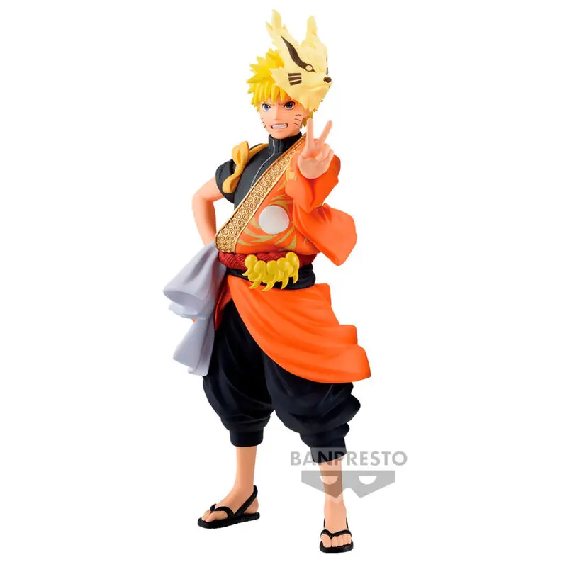 Naruto Shippuden Animation 20Th Anniversary Costume Naruto Uzumaki figura 16cm termékfotó