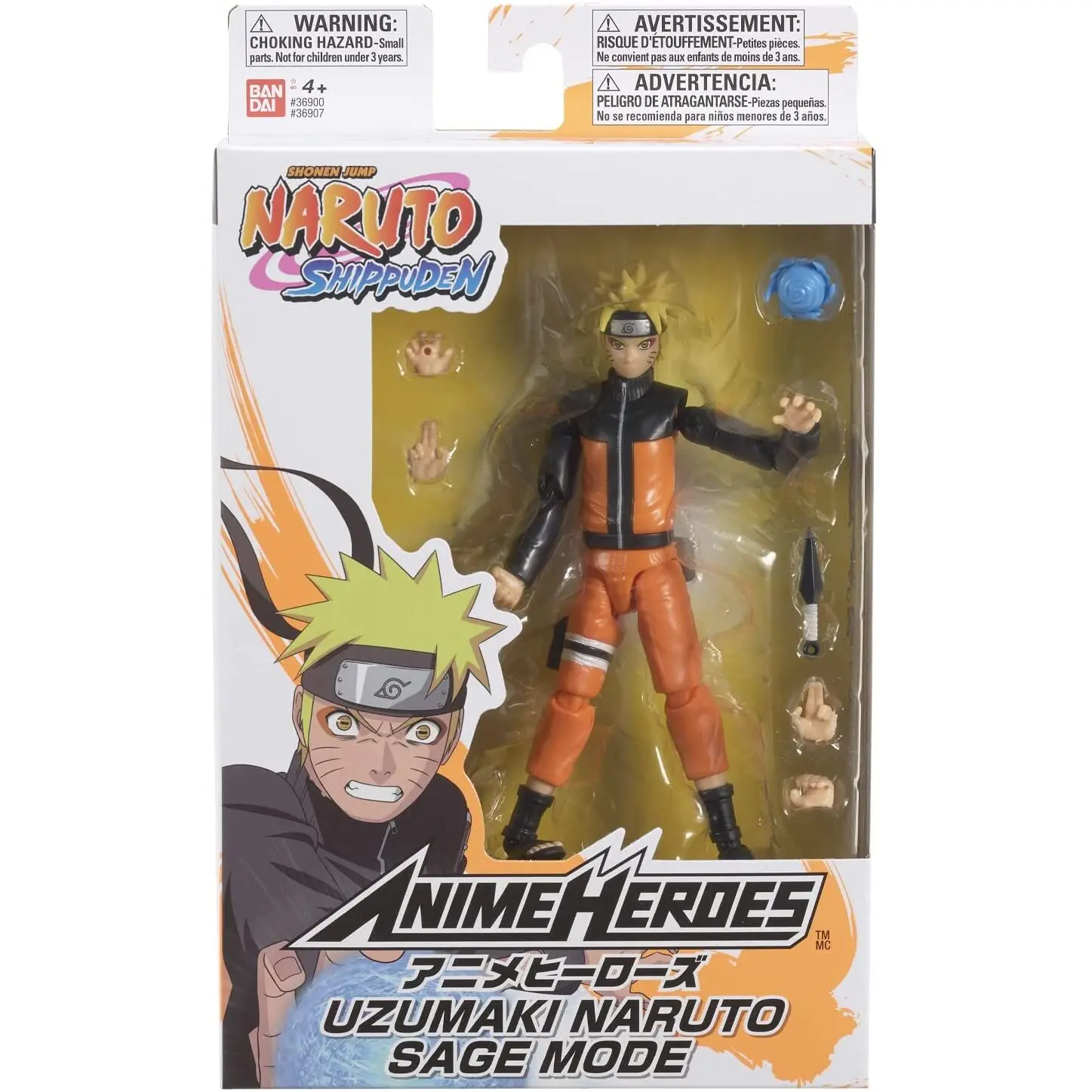 Naruto Shippuden Anime Heroes Naruto Uzamaki Saga Mode figura 15cm termékfotó
