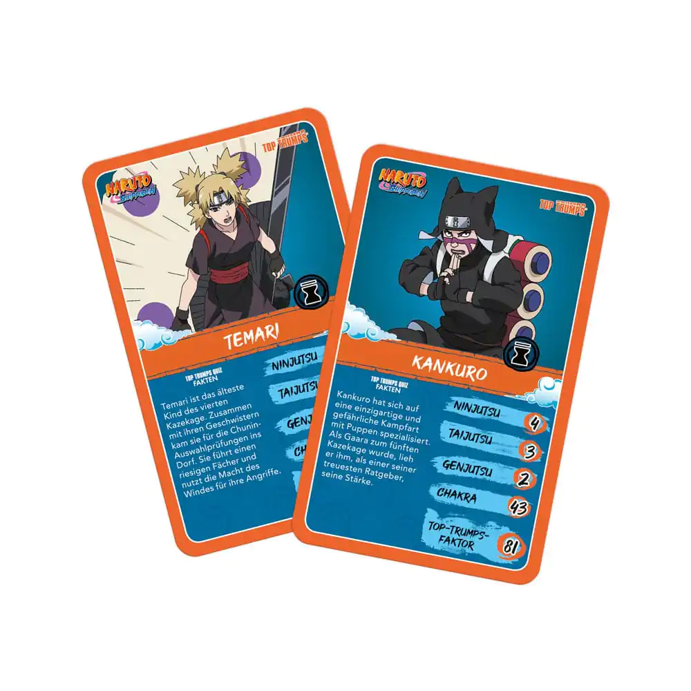 Naruto Shippuden Collectible Card Game Top Trumps Quiz Anime Collectible *German Version* termékfotó