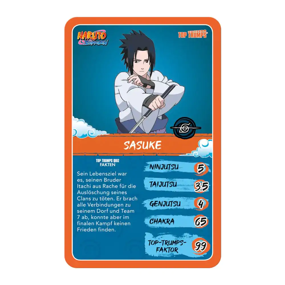 Naruto Shippuden Collectible Card Game Top Trumps Quiz Anime Collectible *German Version* termékfotó