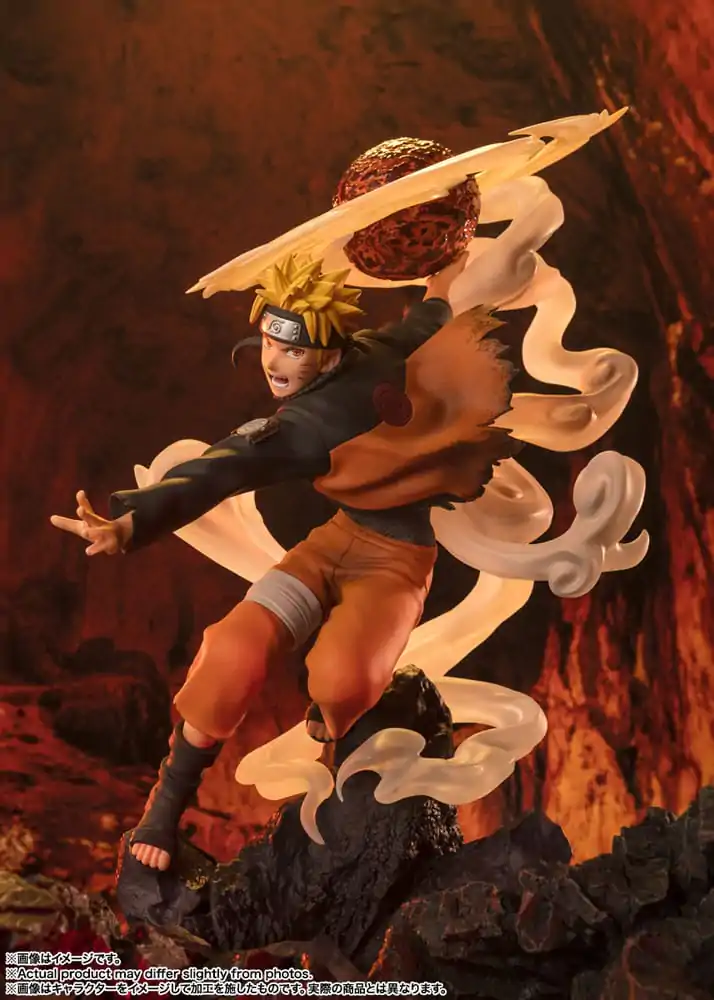 Naruto Shippuden Figuarts ZERO Extra Battle Naruto Uzumaki-Sage Art: Lava Release Rasenshuriken PVC szobor figura 24 cm termékfotó