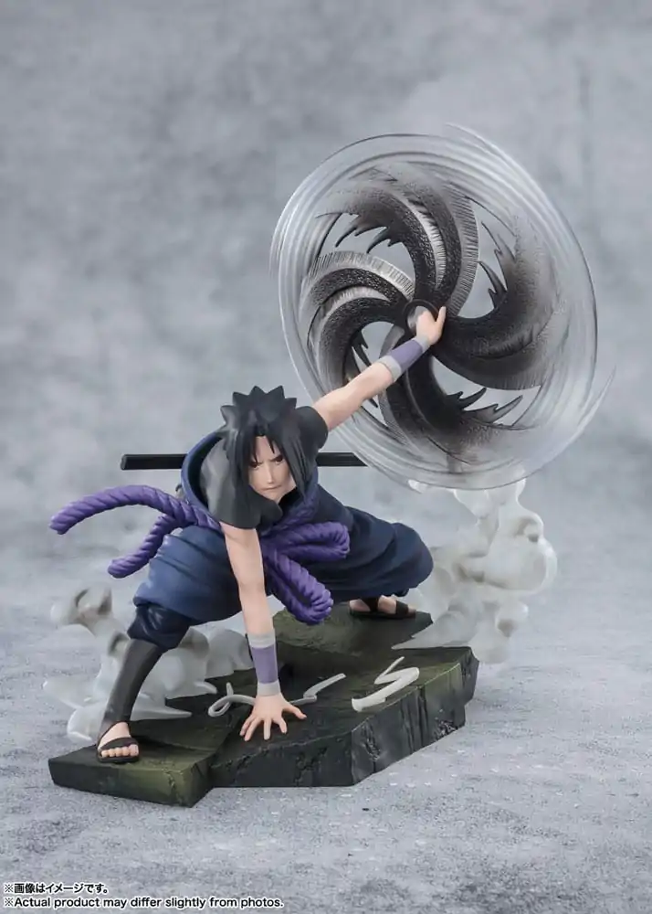 Naruto Shippuden FiguartsZERO Extra Battle Sasuke Uchiha -The Light &amp; Dark of the Mangekyo Sharingan- PVC szobor figura 20 cm termékfotó