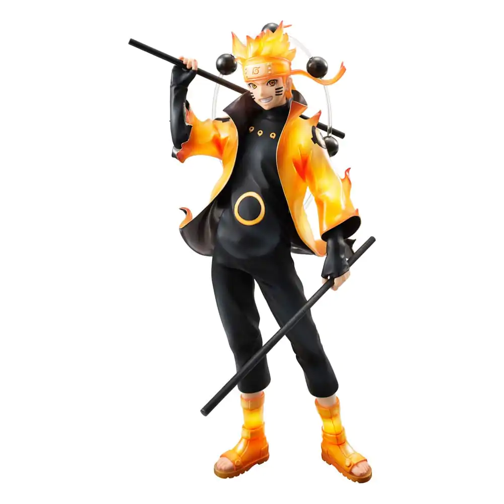 Naruto Shippuden G.E.M. Series Naruto Uzumaki Six Paths Sage Mode 15th Anniversary Ver. PVC szobor figura 22 cm termékfotó