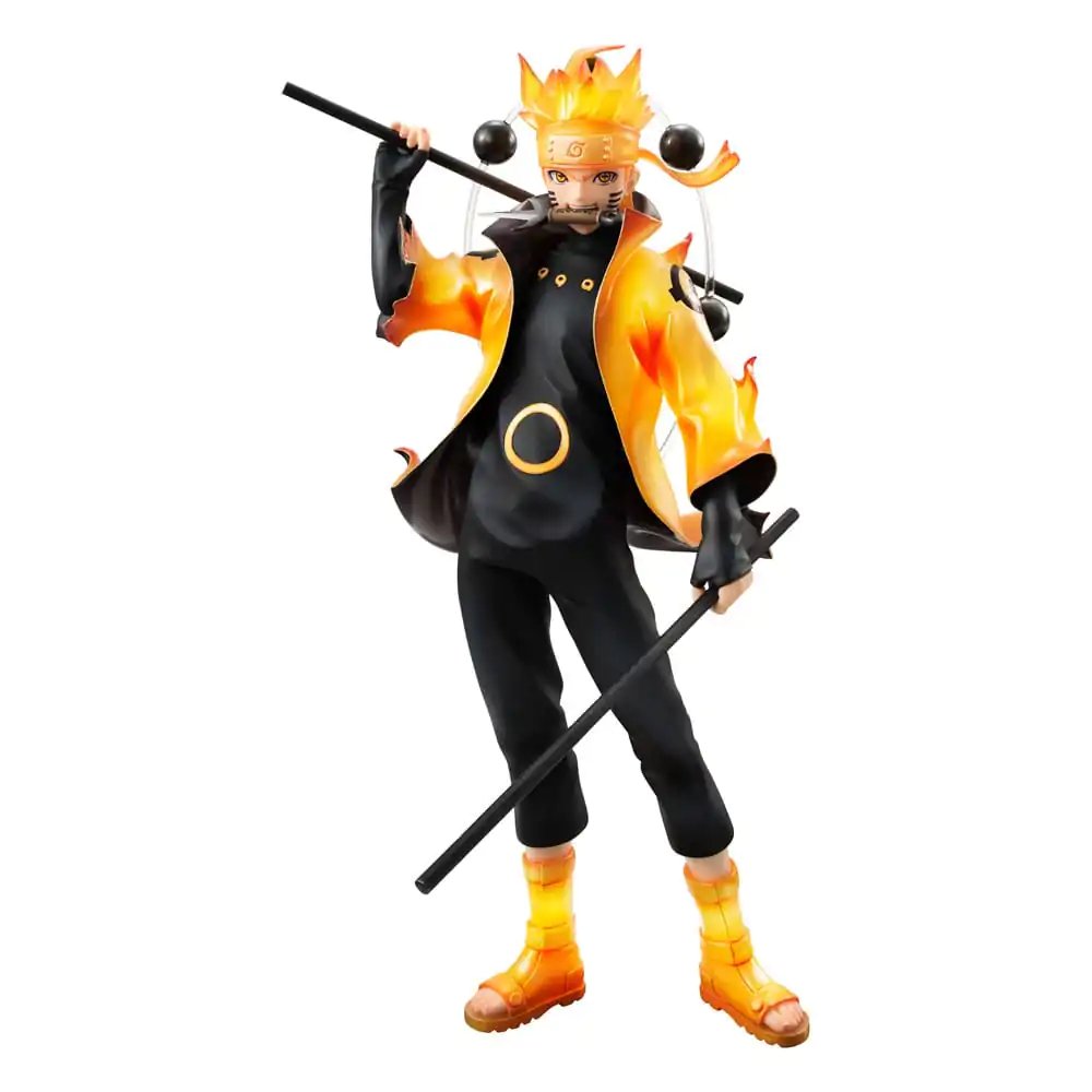 Naruto Shippuden G.E.M. Series Naruto Uzumaki Six Paths Sage Mode 15th Anniversary Ver. PVC szobor figura 22 cm termékfotó