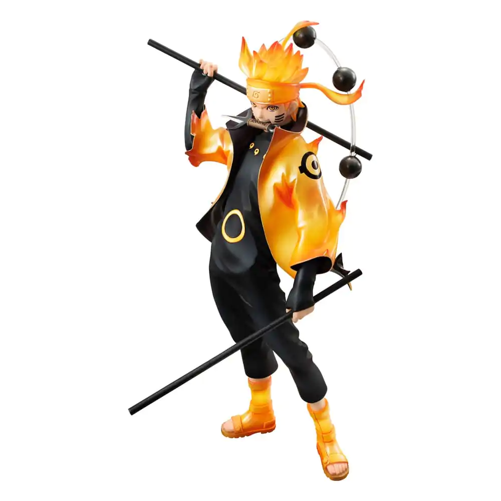 Naruto Shippuden G.E.M. Series Naruto Uzumaki Six Paths Sage Mode 15th Anniversary Ver. PVC szobor figura 22 cm termékfotó