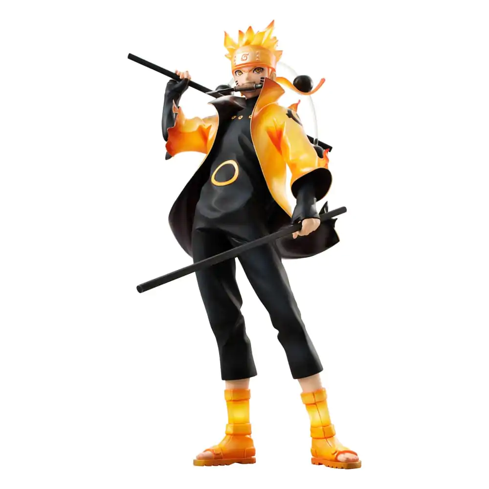 Naruto Shippuden G.E.M. Series Naruto Uzumaki Six Paths Sage Mode 15th Anniversary Ver. PVC szobor figura 22 cm termékfotó