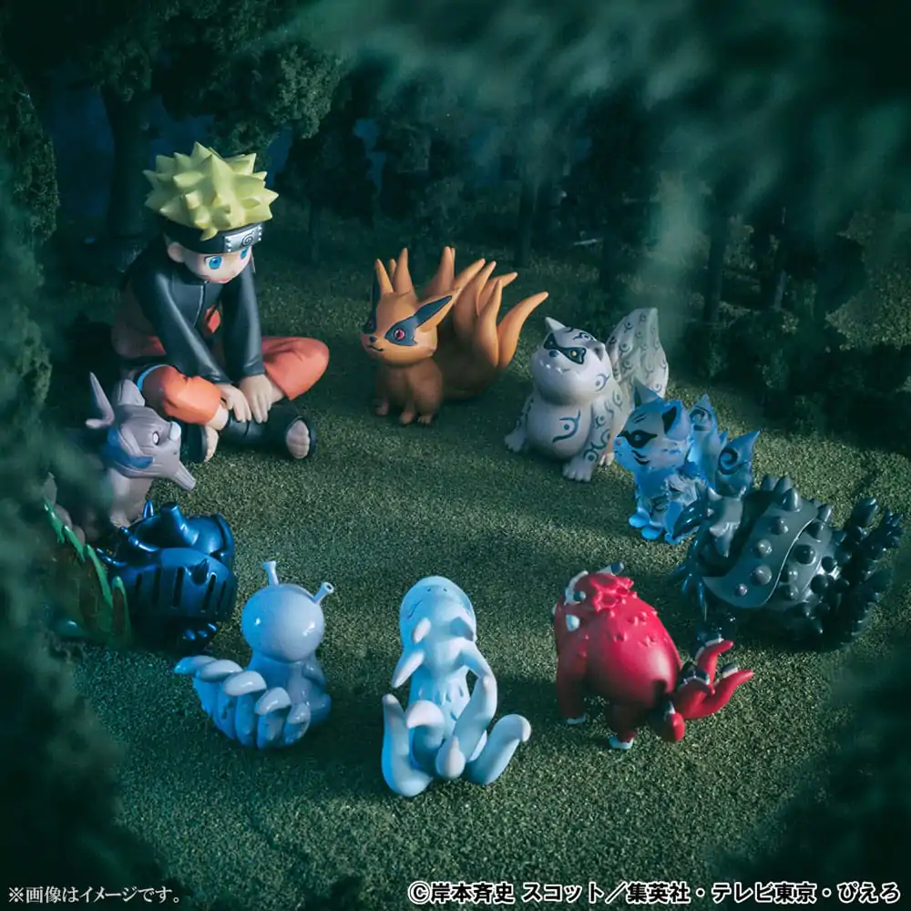 Naruto Shippuden Gaiden G.E.M. Series Naruto Uzumaki &amp; Biju Set PVC szobor figura 7 cm termékfotó