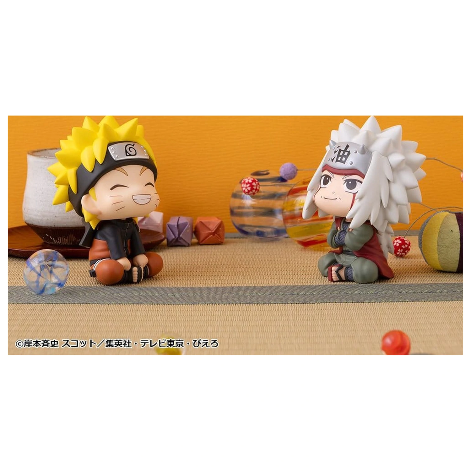 Naruto Shippuden Look Up 2 db-os PVC figura csomag Naruto Uzumaki Smile Ver. & Jiraiya 11 cm (with gift) termékfotó
