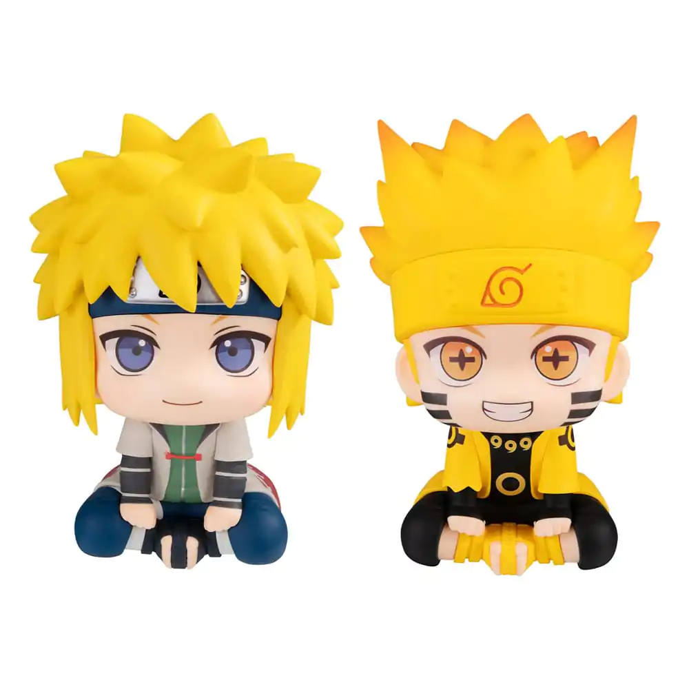 Naruto Shippuden Look Up Naruto Uzumaki Six Paths Sage Mode & Minato Namikaze PVC szobor figurák 11 cm (with gift) termékfotó