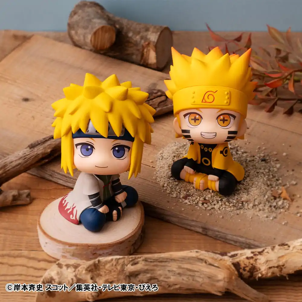 Naruto Shippuden Look Up Naruto Uzumaki Six Paths Sage Mode & Minato Namikaze PVC szobor figurák 11 cm (with gift) termékfotó