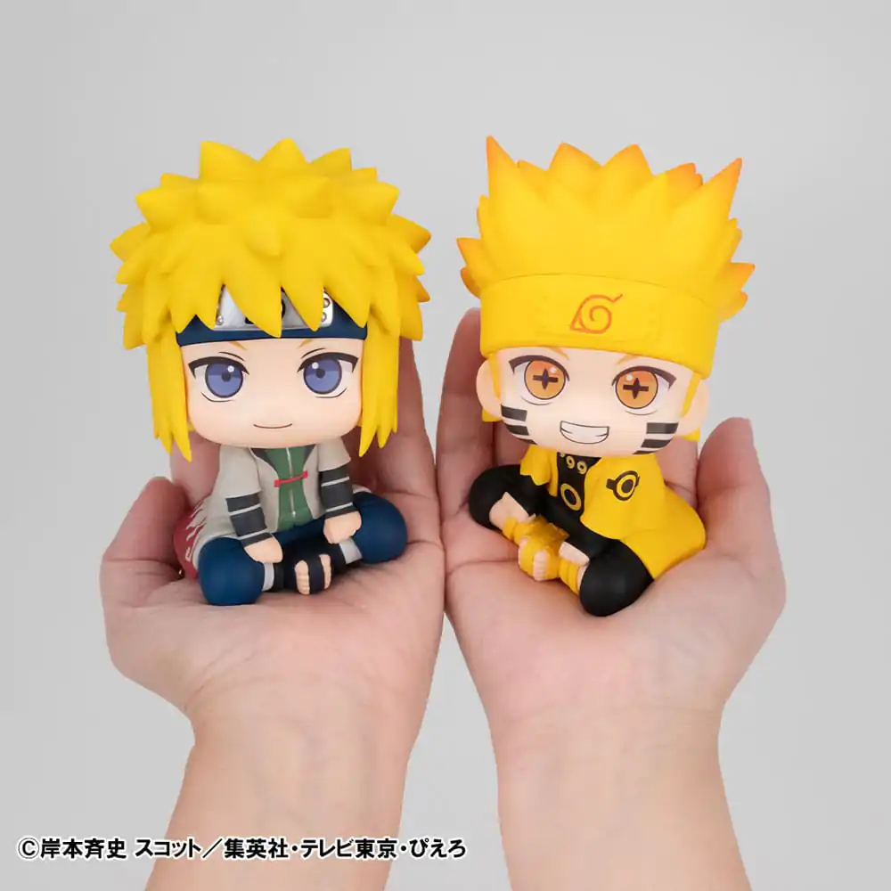 Naruto Shippuden Look Up Naruto Uzumaki Six Paths Sage Mode & Minato Namikaze PVC szobor figurák 11 cm (with gift) termékfotó