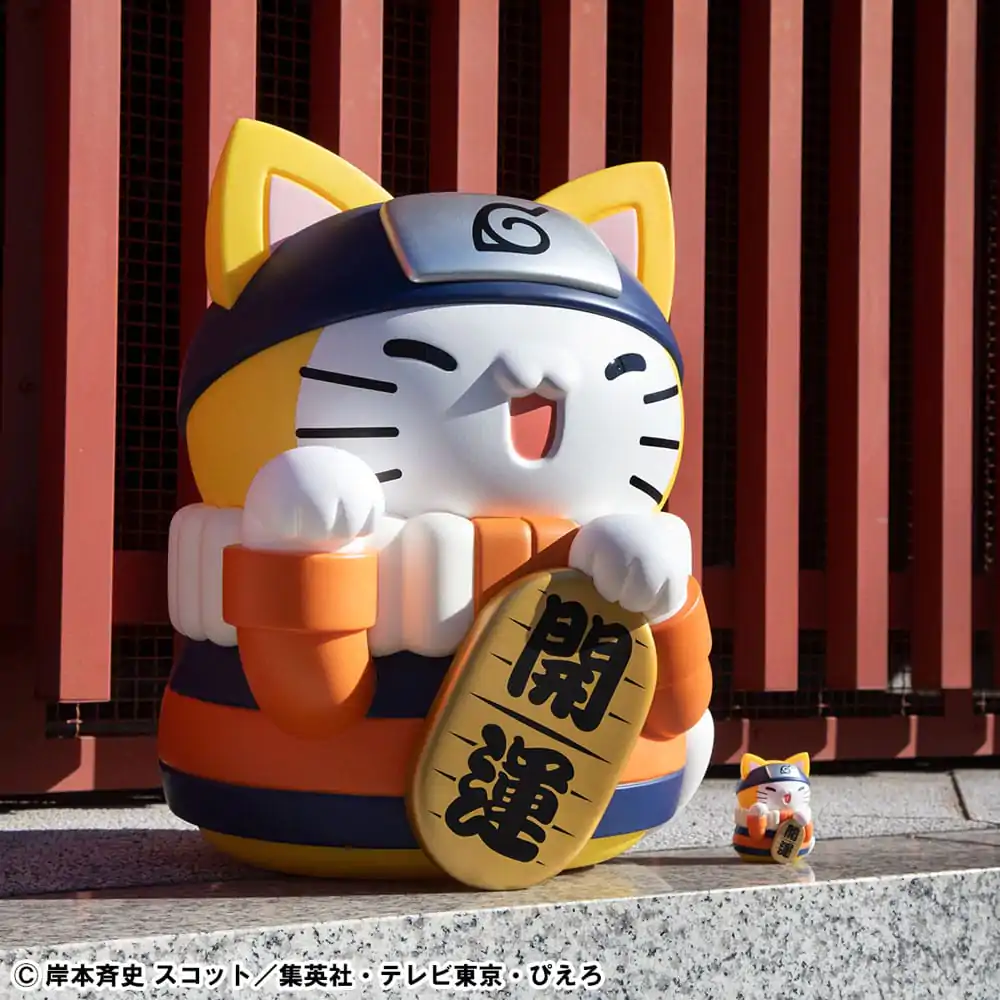Naruto Shippuden Mega Cat Project Nyanto! The Big Nyaruto Series Trading figura Nyaruto Fortune Cats Giant Ver. 34 cm termékfotó