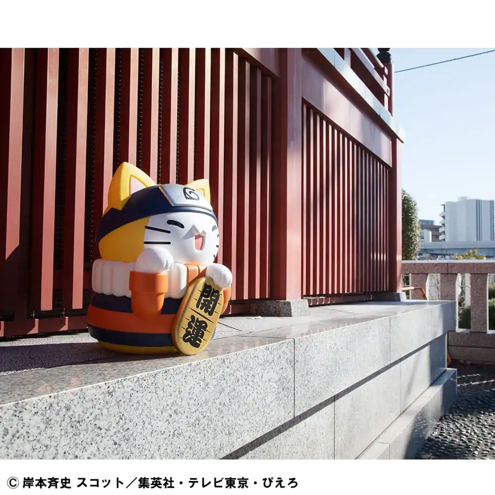 Naruto Shippuden Mega Cat Project Nyanto! The Big Nyaruto Series Trading figura Nyaruto Fortune Cats Giant Ver. 34 cm termékfotó